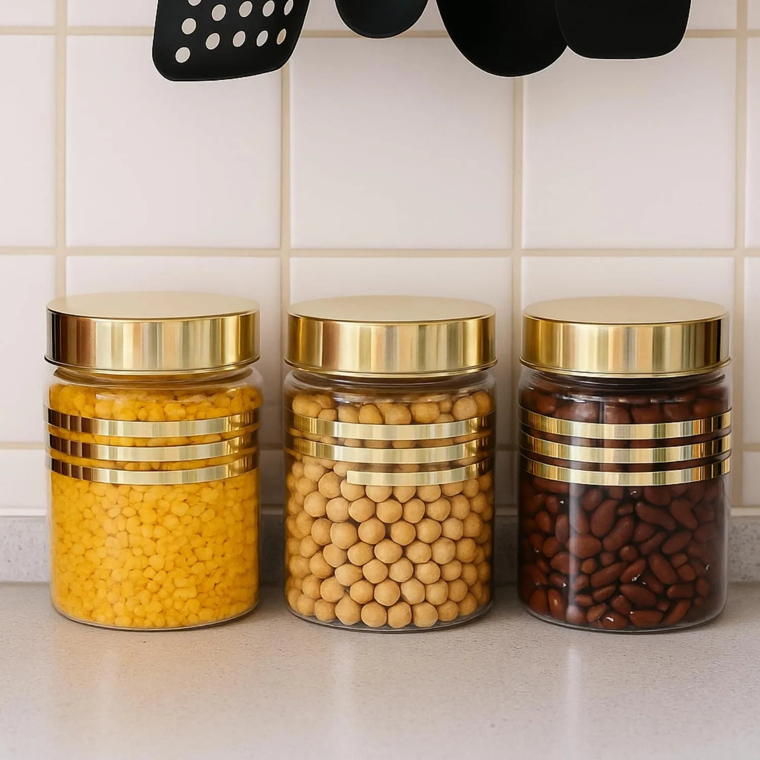 Best air tight kitchen jar set (3pcs) - food storage containers | 2025 | fast shipping