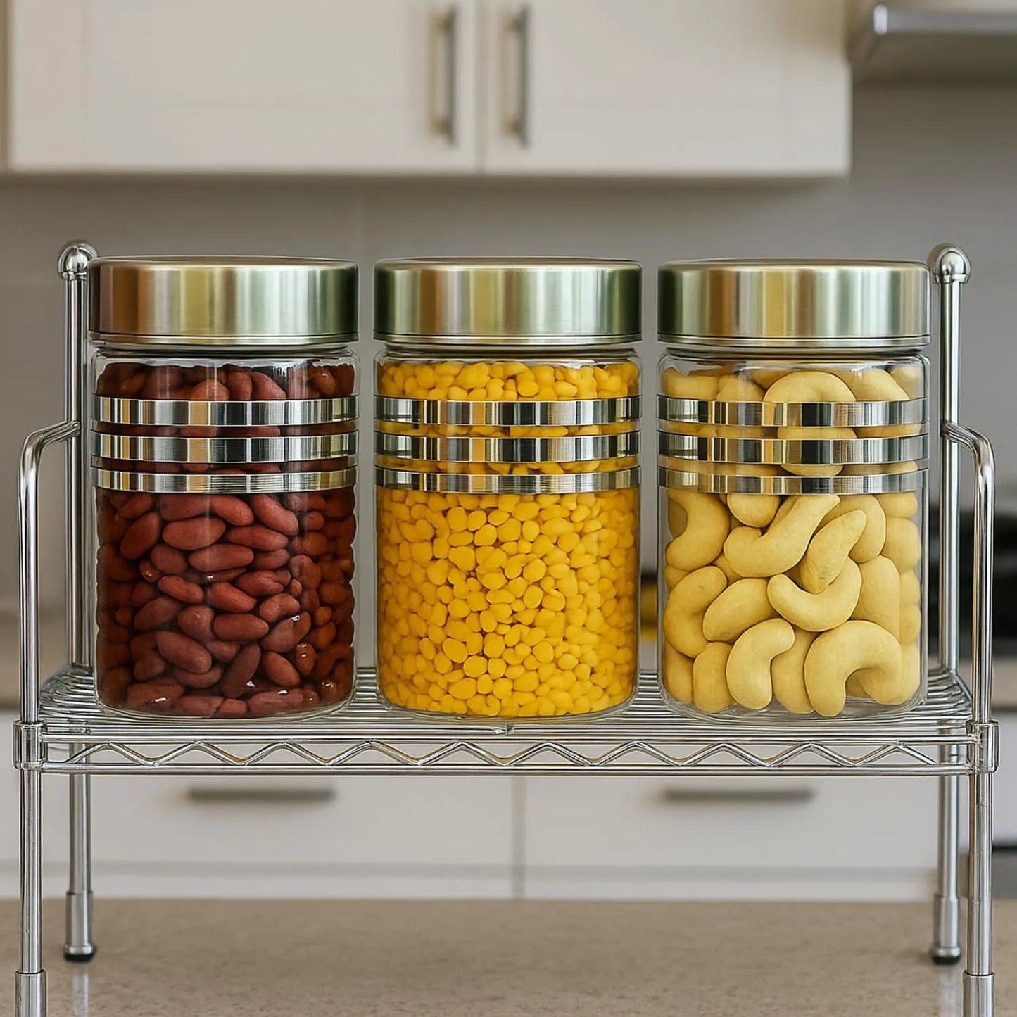 Best air tight kitchen jar set (3pcs) - food storage containers | 2025 | fast shipping