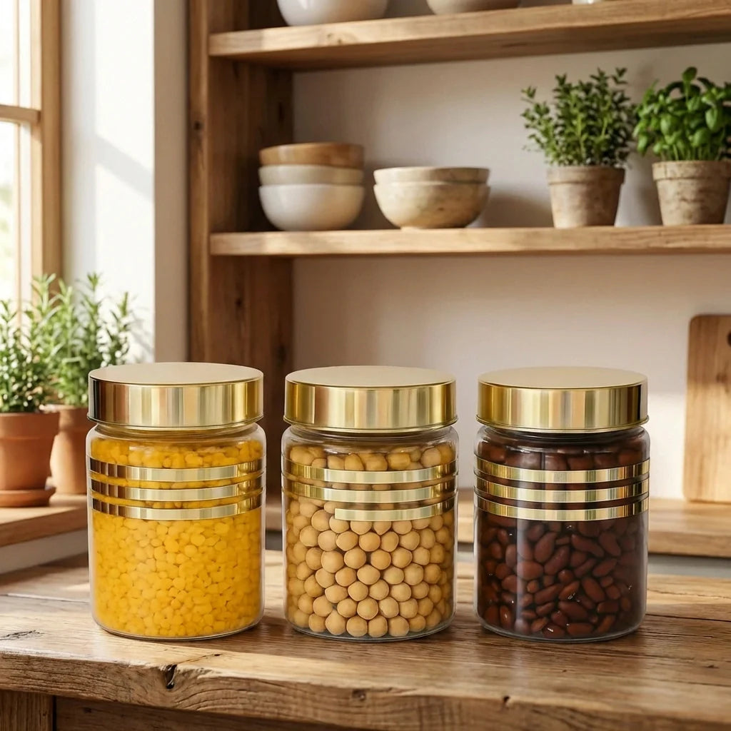 Best air tight kitchen jar set (3pcs) - food storage containers | 2026 | fast shipping