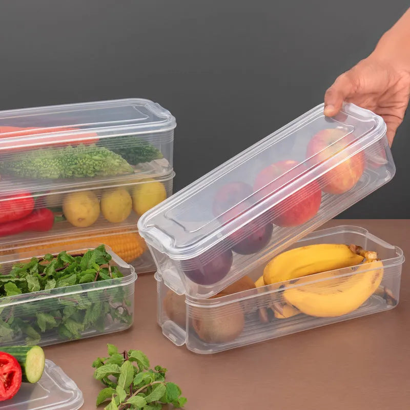 Best fridge organizer with lid stackable 3pcs - food storage containers | 2025 | fast shipping