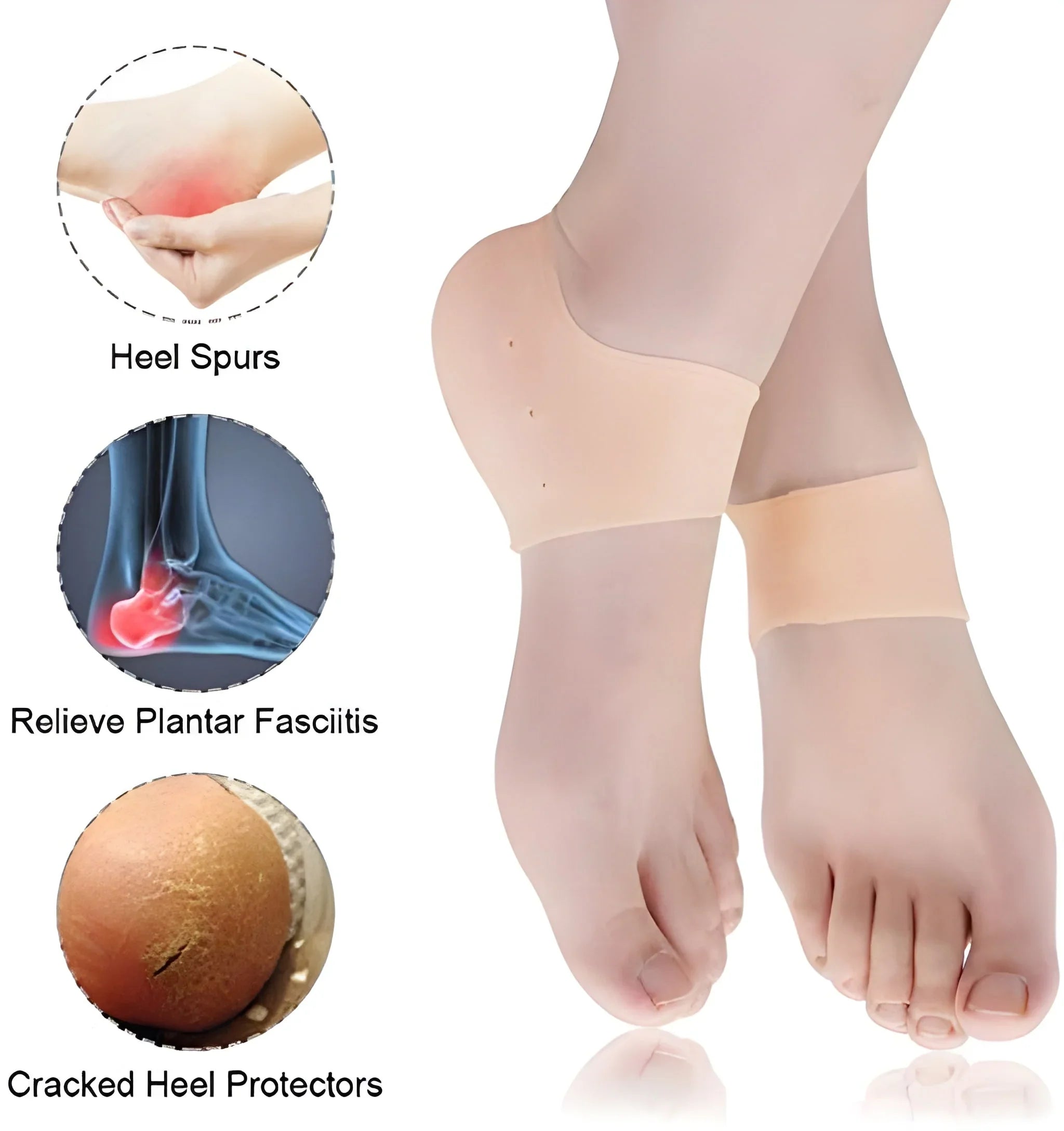 Best anti crack silicon gel heel moisturizing socks - health & beauty | 2025 | fast shipping