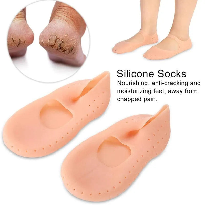Best anti crack silicone gel moisturising socks - corn & callus care supplies | 2025 | fast shipping