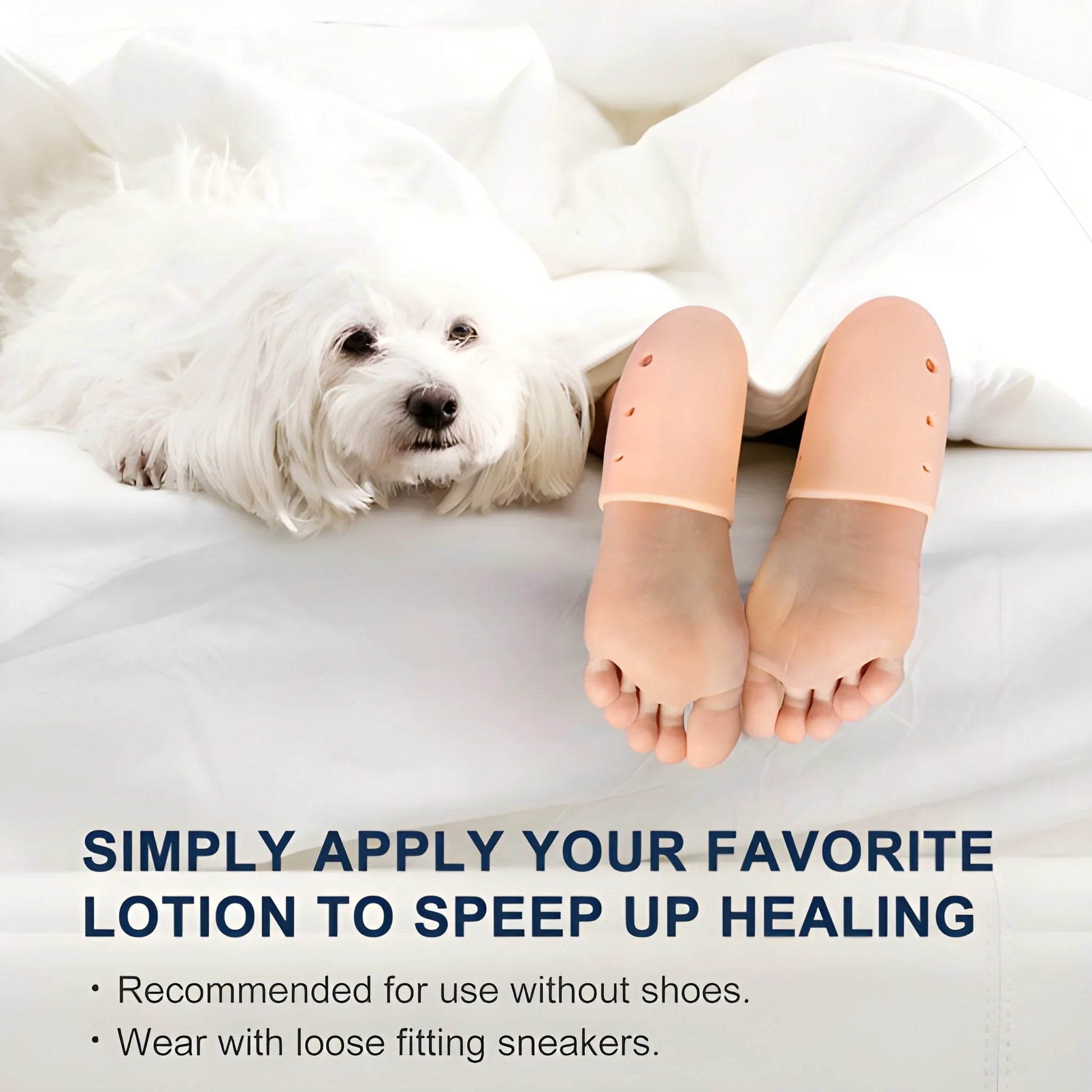 Best anti crack silicone half gel heel and foot protector - health & beauty | 2025 | fast shipping