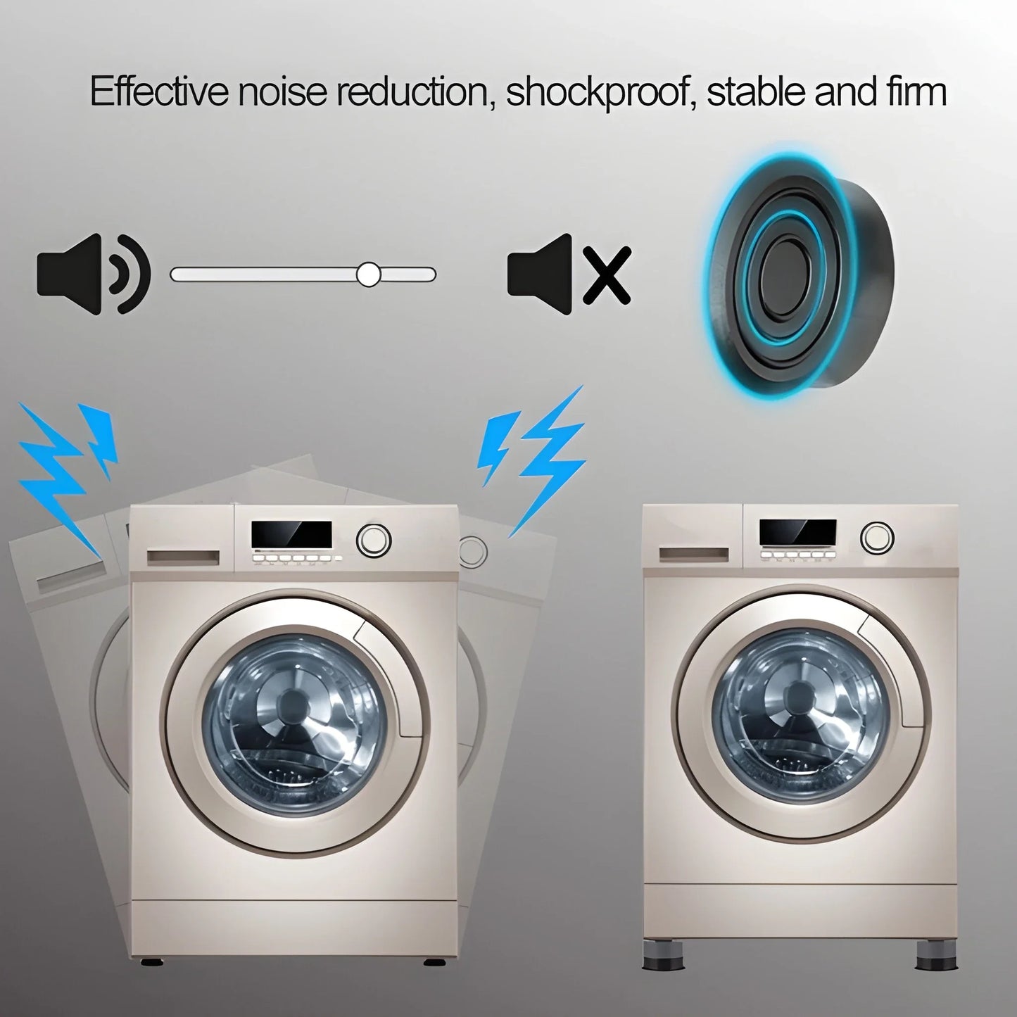 Best anti-vibration washing machine pads - furniture floor protectors | 2025 | fast shipping