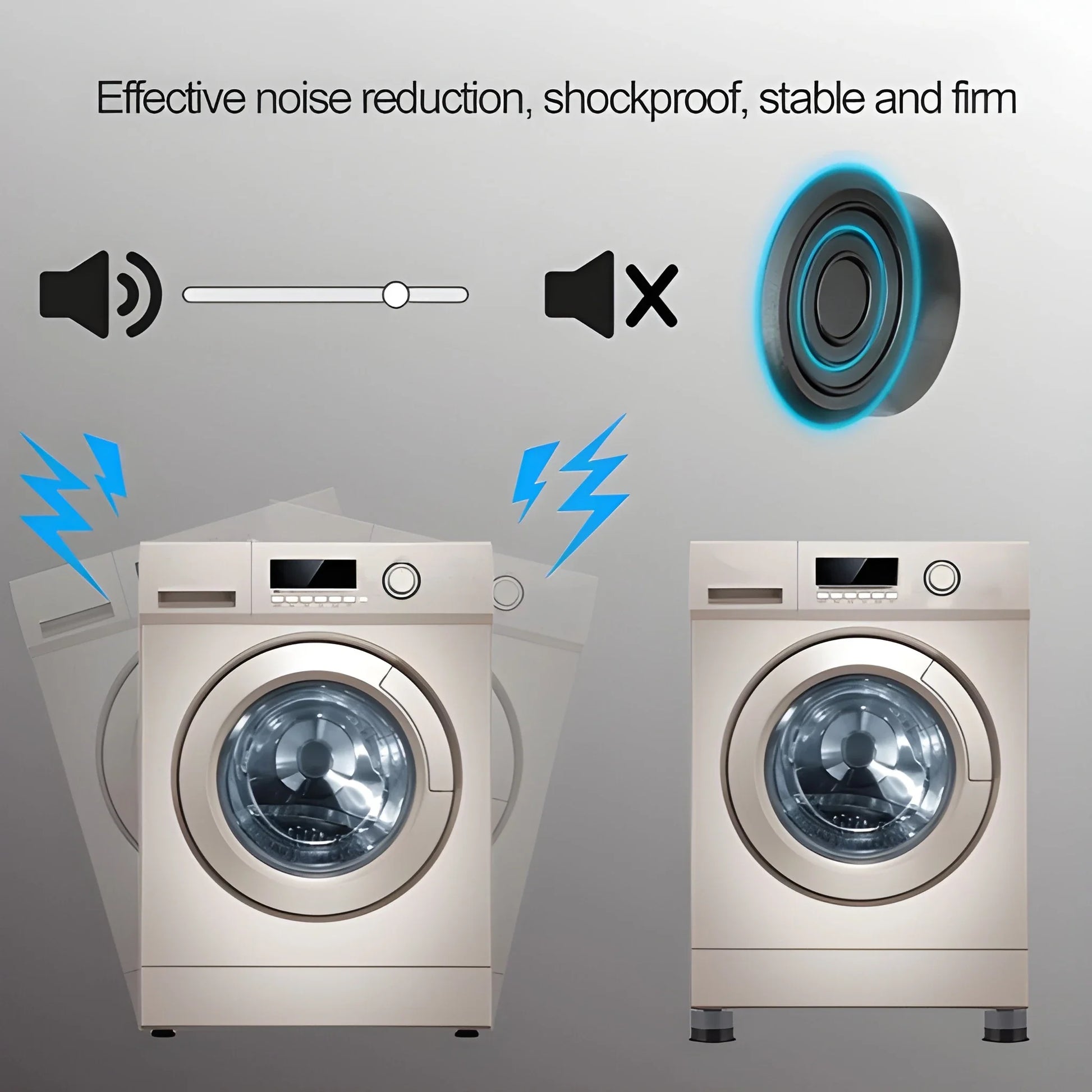 Best anti-vibration washing machine pads - furniture floor protectors | 2025 | fast shipping