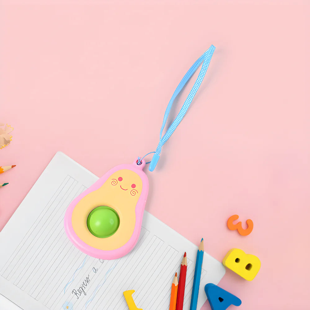 Avocado Push Pop Keychain - Toys & Games