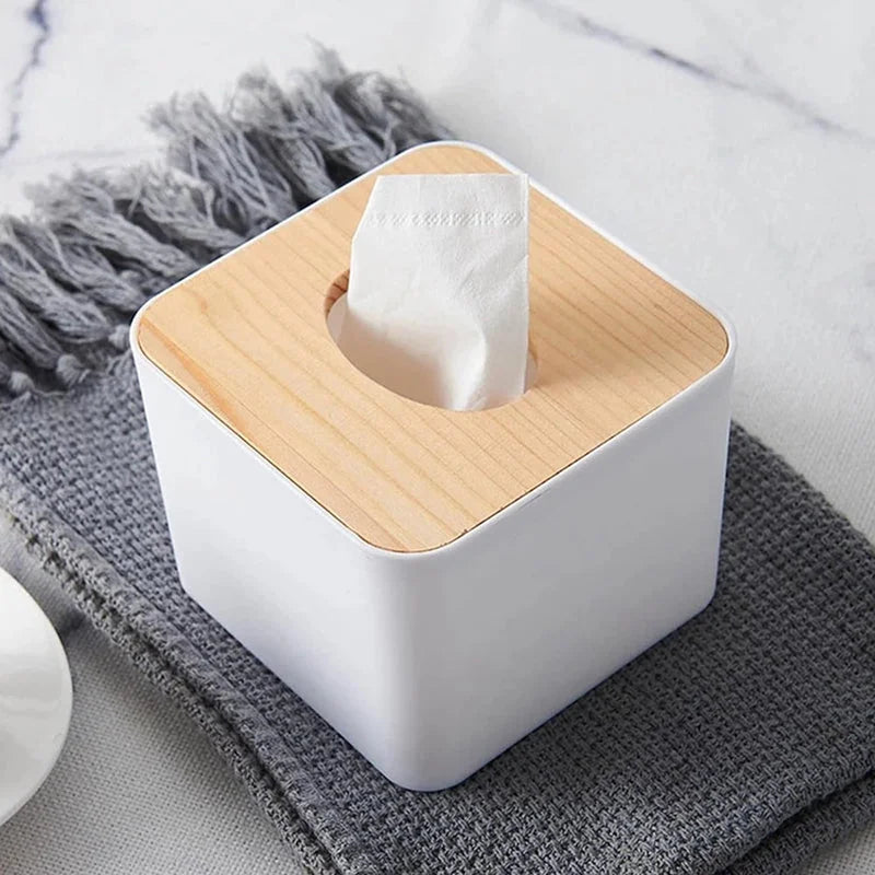 Bamboo Tissue Box Stand - Home Improvement
