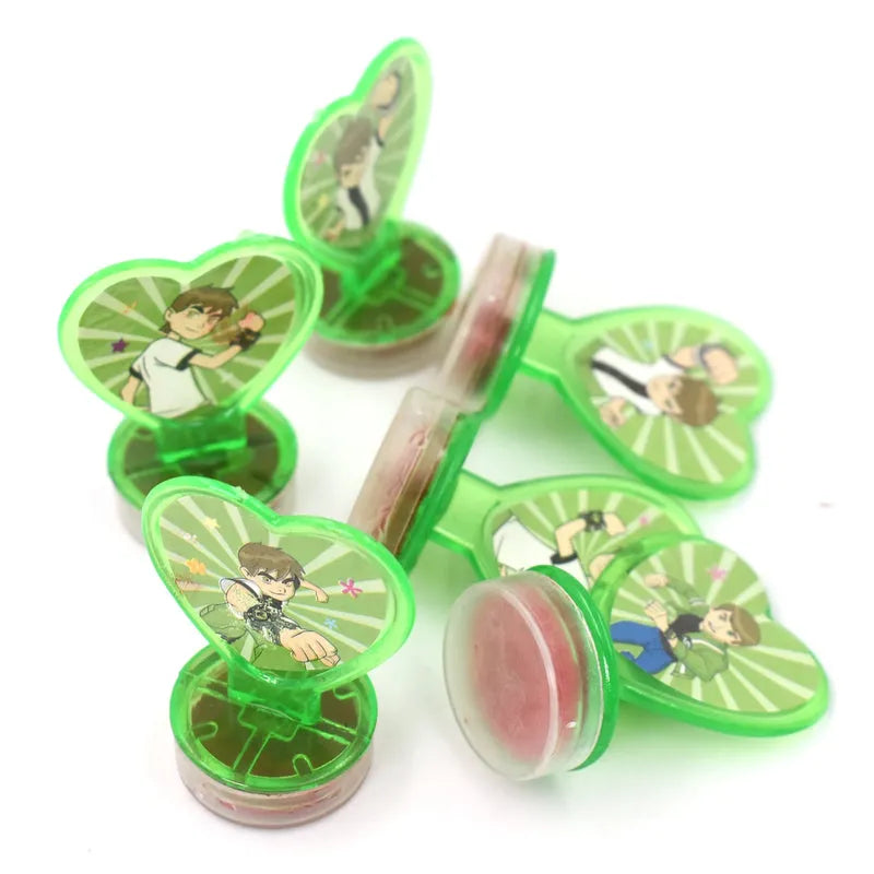 Best ben 10 heart shape stamps (6 pcs) - stamp & pad sets | 2025 | fast shipping