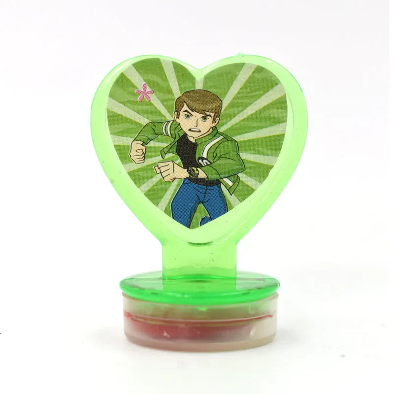Best ben 10 heart shape stamps (6 pcs) - stamp & pad sets | 2025 | fast shipping