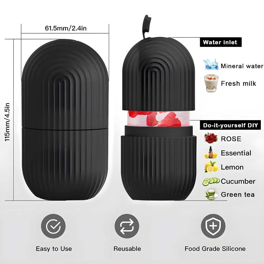 Black Face Ice Roller - Health & Personal Care