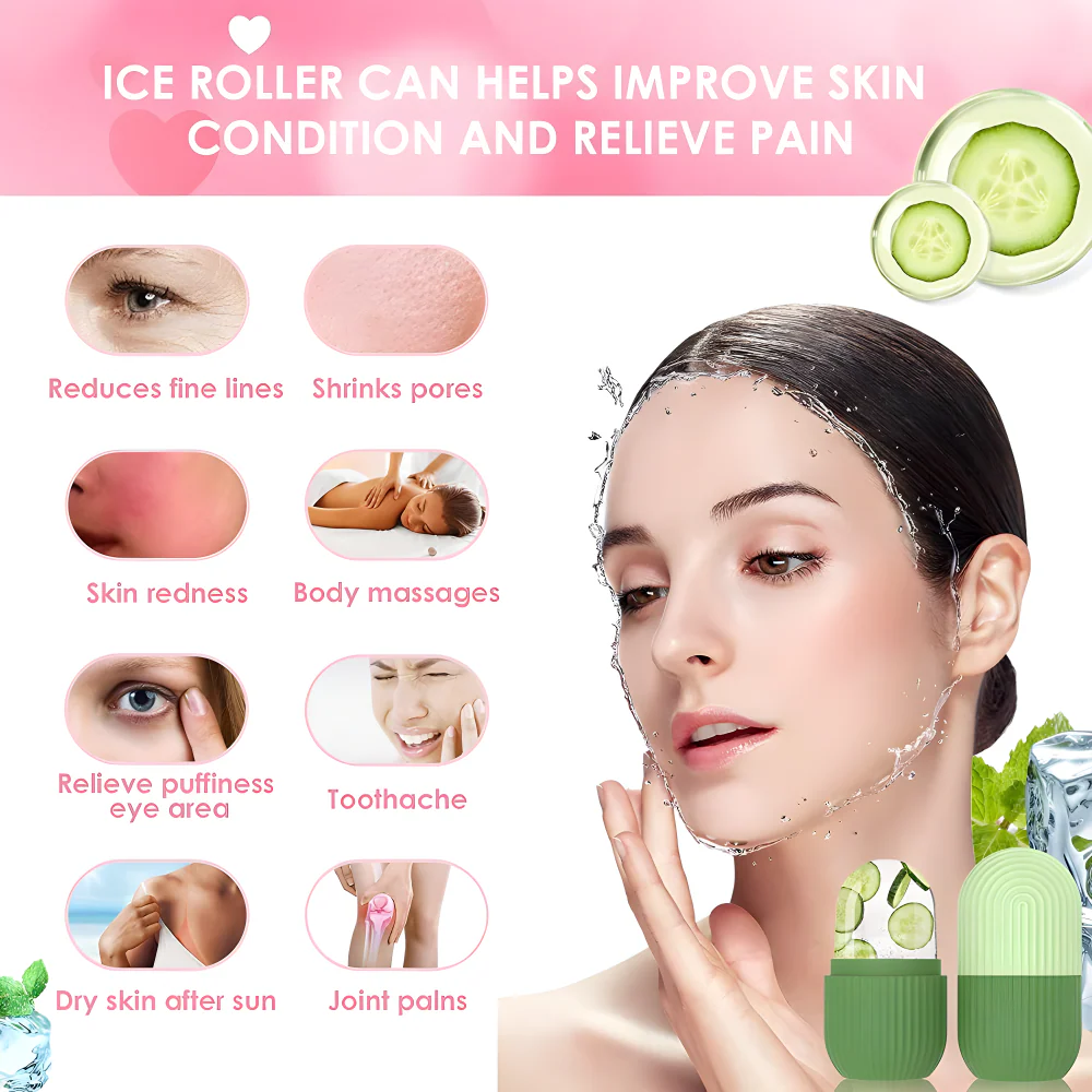 Black Face Ice Roller - Health & Personal Care