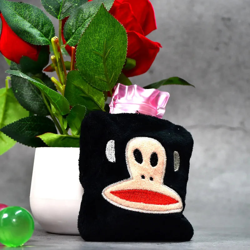 Black Monkey Small Hot Water Bag With Cover - Health Care