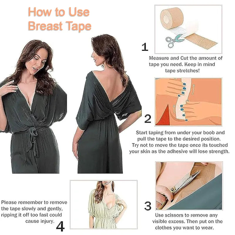 Best boob tape with 10 pairs nipple cover - breast petals & concealers | 2025 | fast shipping