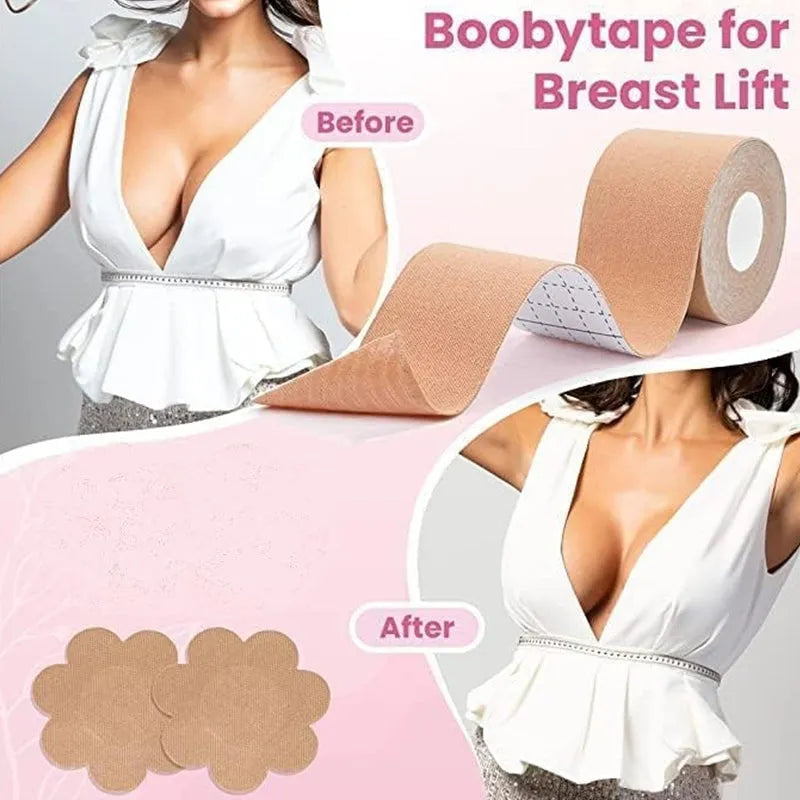 Best boob tape with 10 pairs nipple cover - breast petals & concealers | 2025 | fast shipping