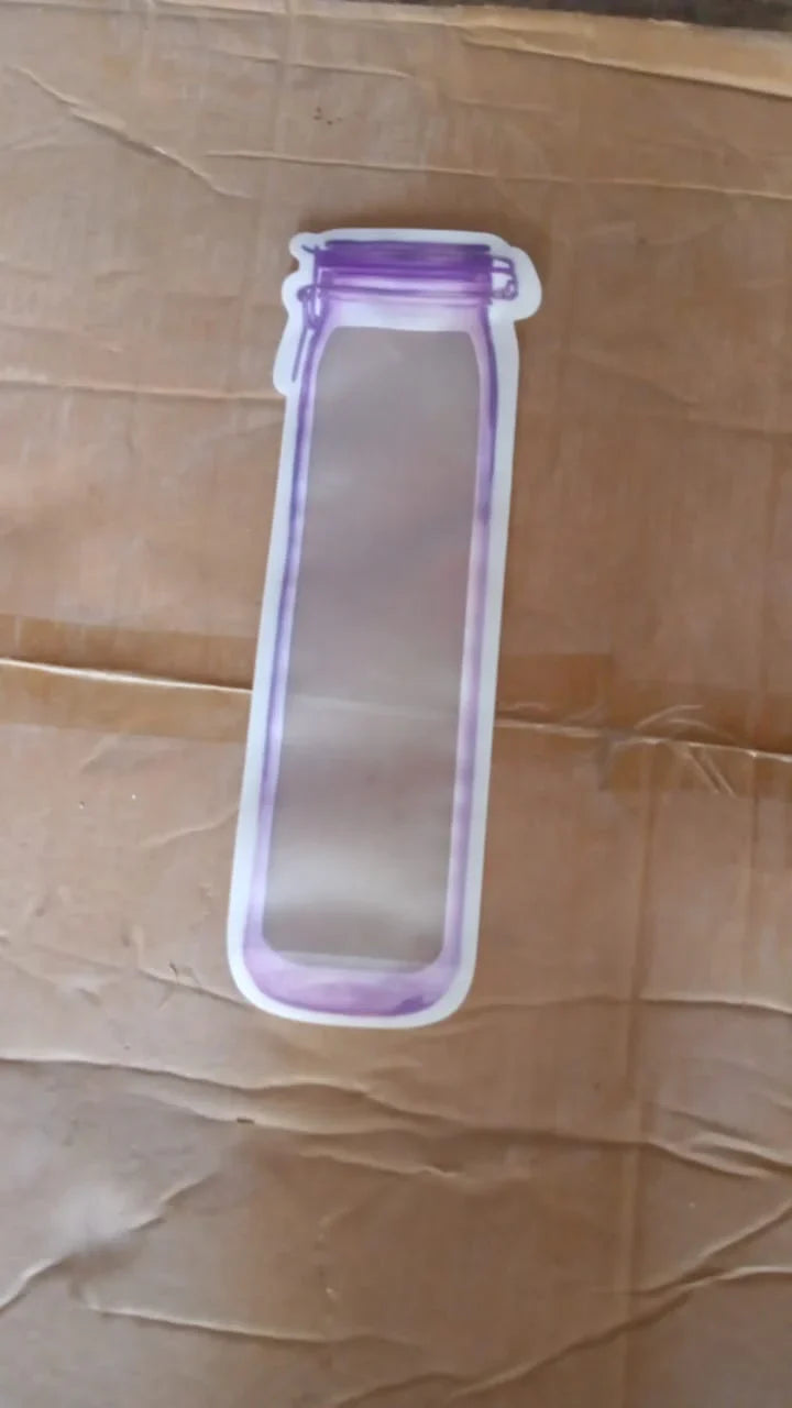 Bottle Shape Ziplock Bag - Home & Kitchen