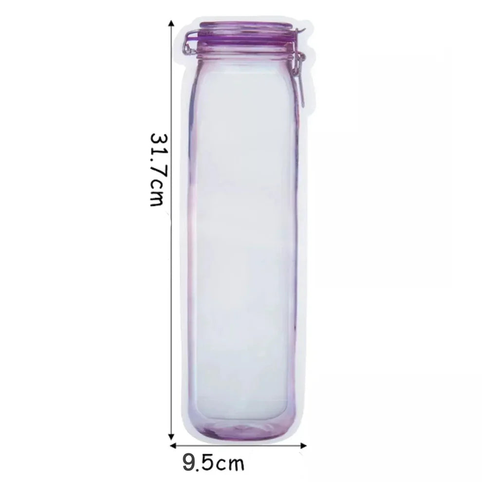 Bottle Shape Ziplock Bag - Home & Kitchen