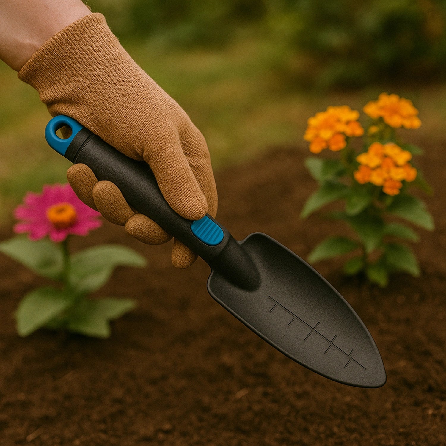 Heavy duty gardening trowel