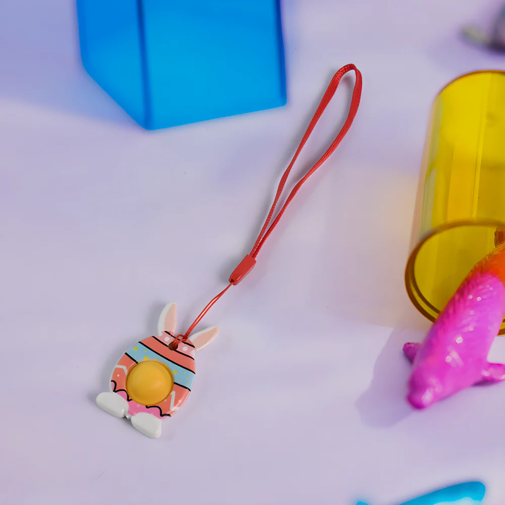 Bunny Fidget Keychain Toy - Toys & Games