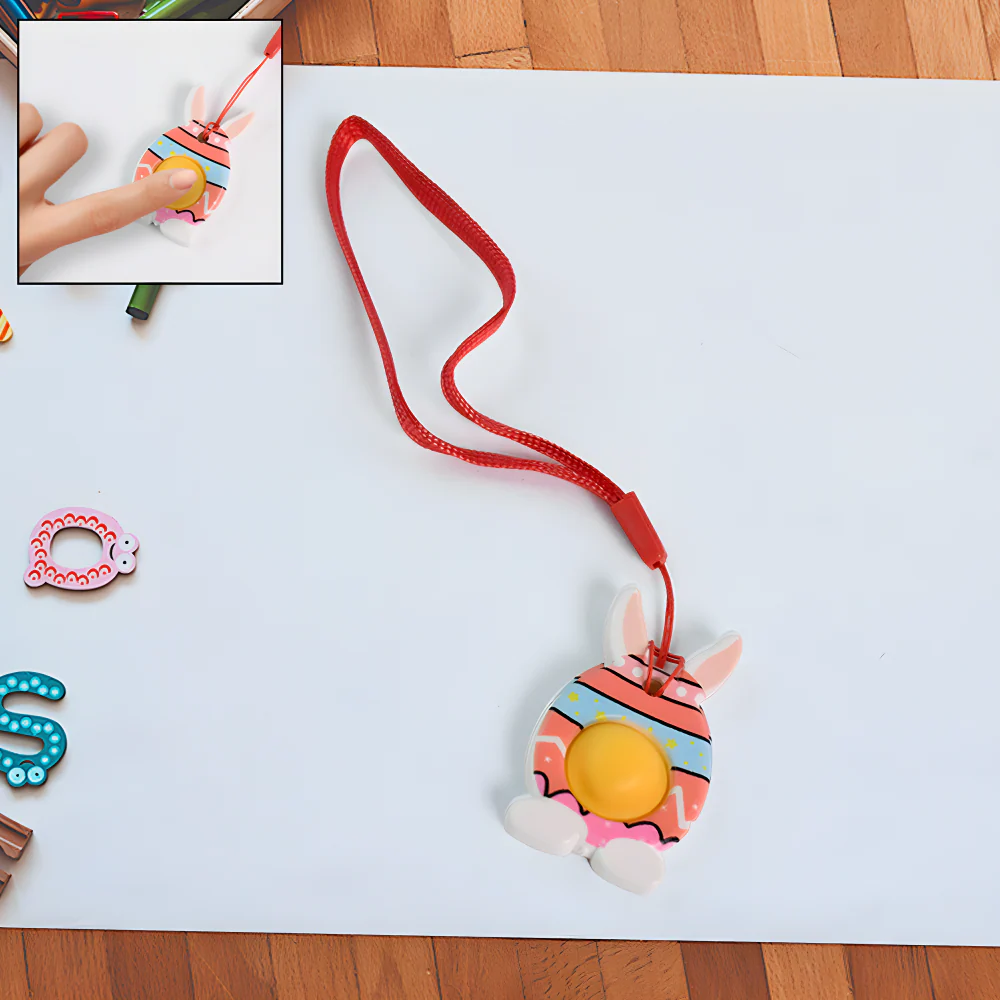 Bunny Fidget Keychain Toy - Toys & Games