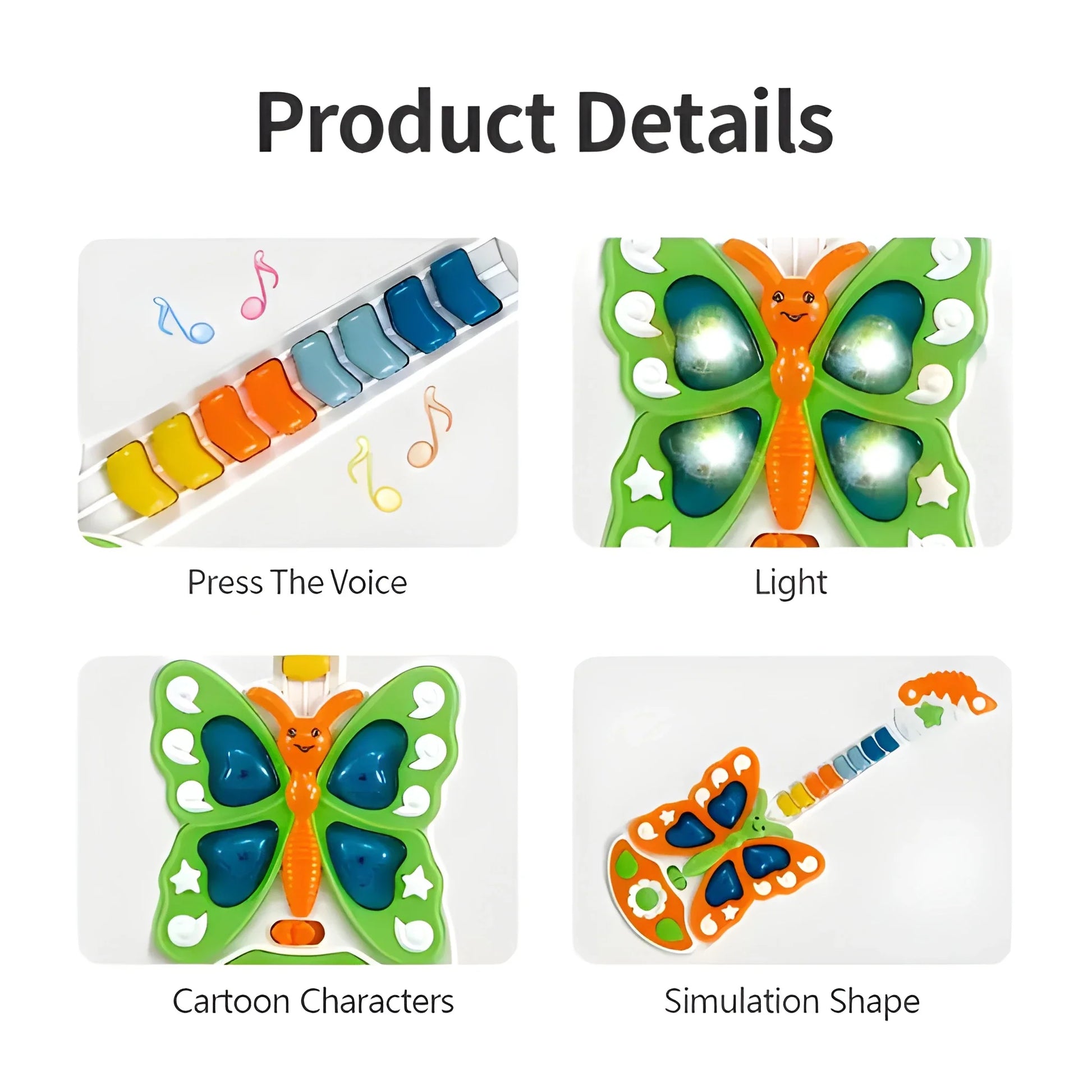 Best butterfly musical guitar toy - toys | 2025 | fast shipping