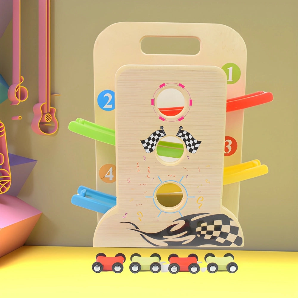 Best wooden click-clack car racer - toy race & track sets | 2025 | fast shipping