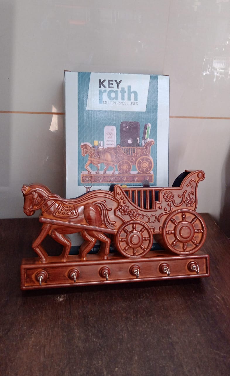 Plastic Rath Design 6 Hook Key Holder