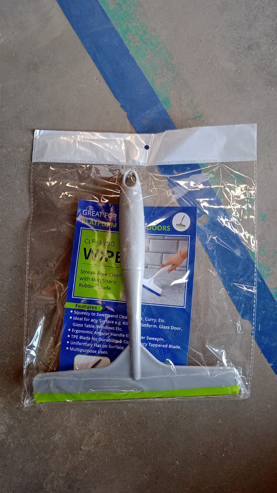 Grey Plastic Cleaning Wiper