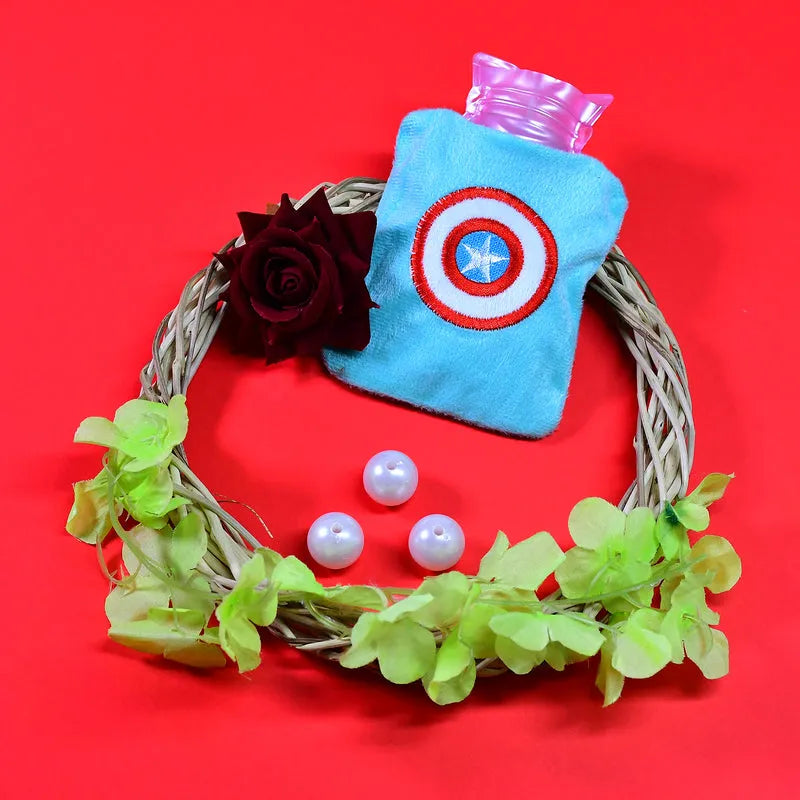 Captain Americas Shield Small Hot Water Bag With Cover - Health Care