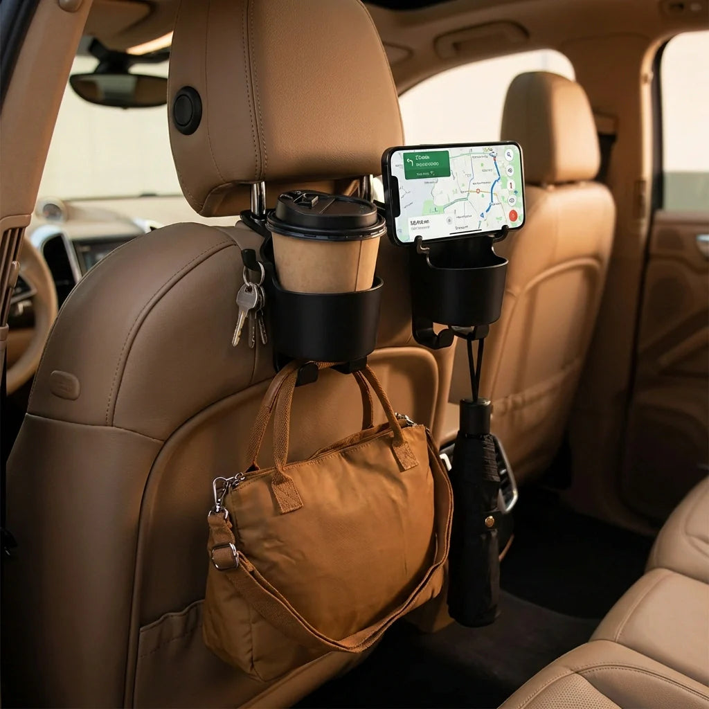 Best car headrest backseat organizer - vehicle hangers & hooks | 2026 | fast shipping