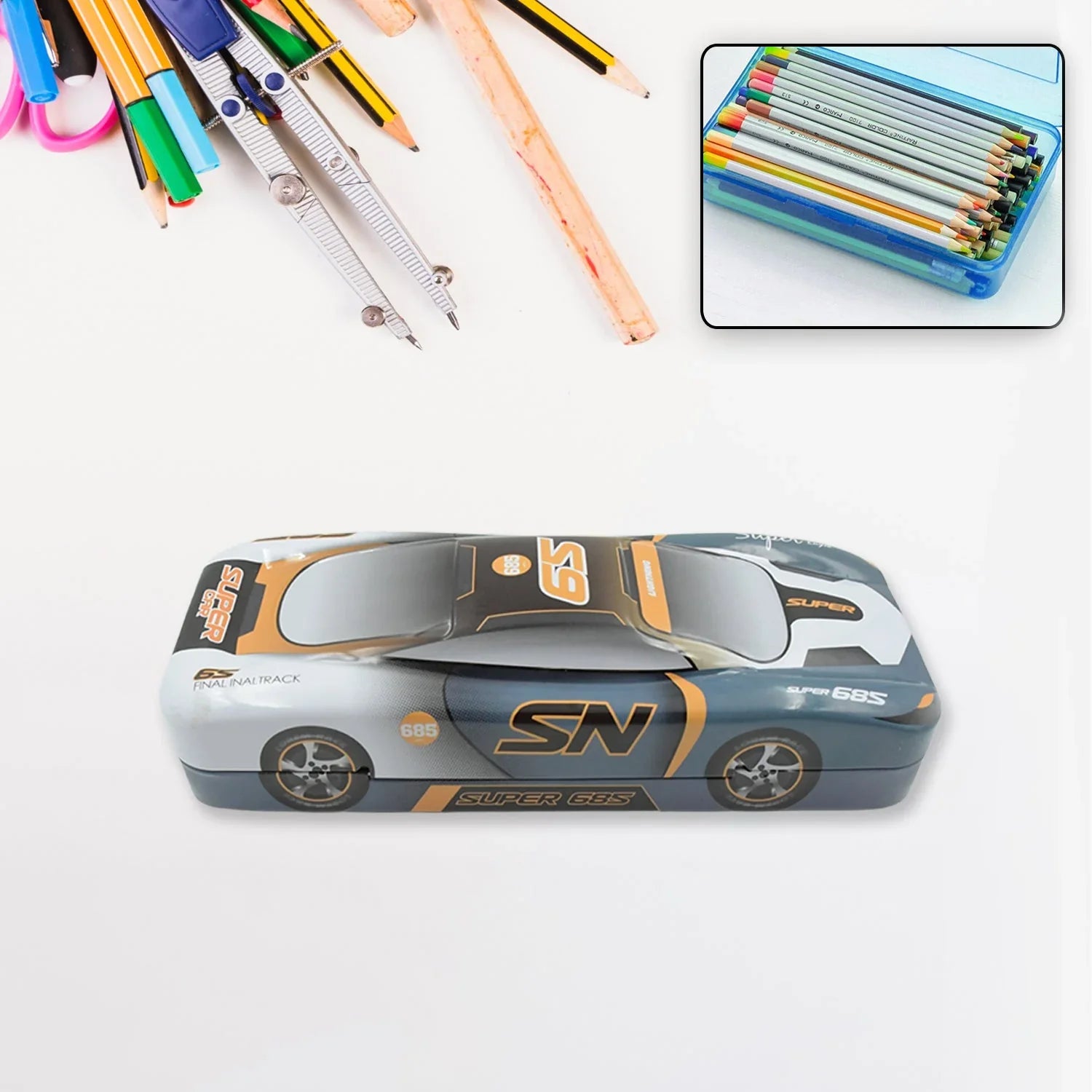 Best car shape metal pencil box - pen & cases | 2025 | fast shipping