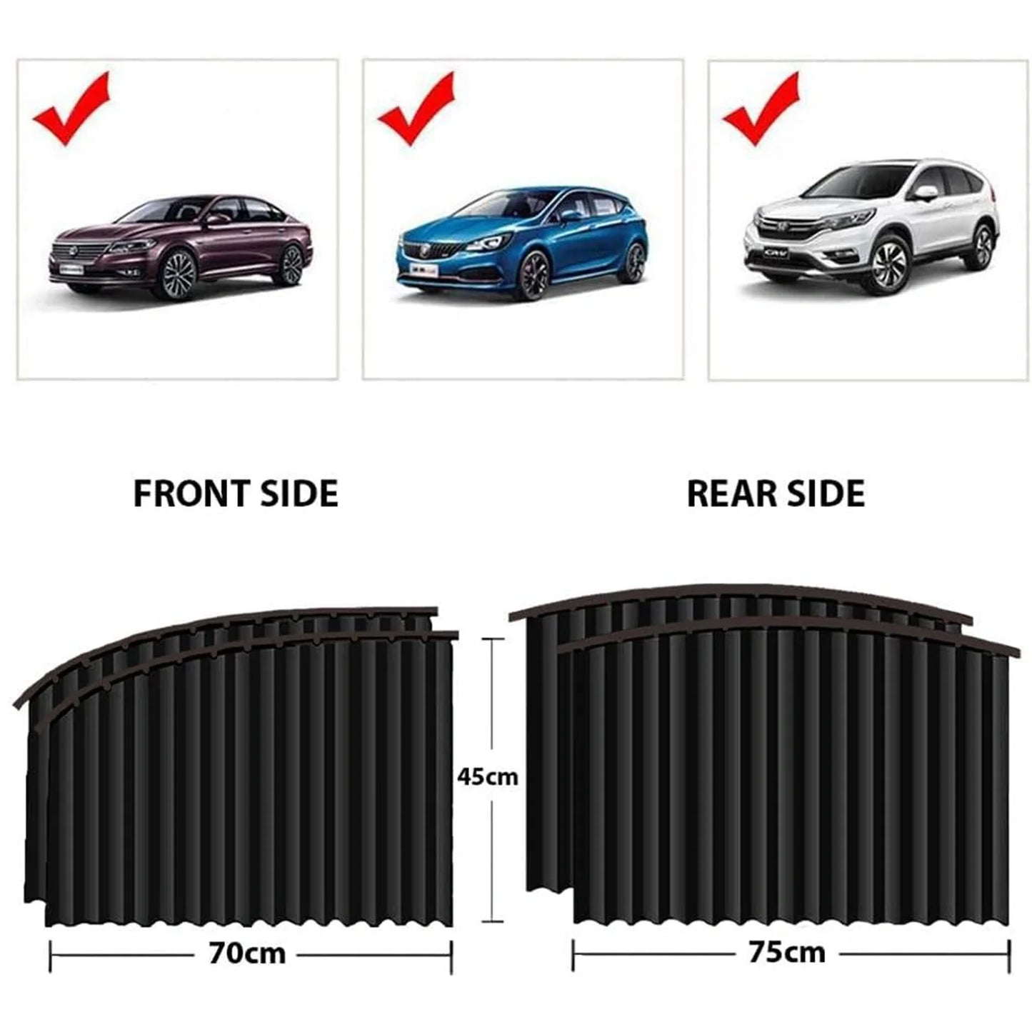 Best car window privacy curtains – 4 pc - sun shades | 2025 | fast shipping