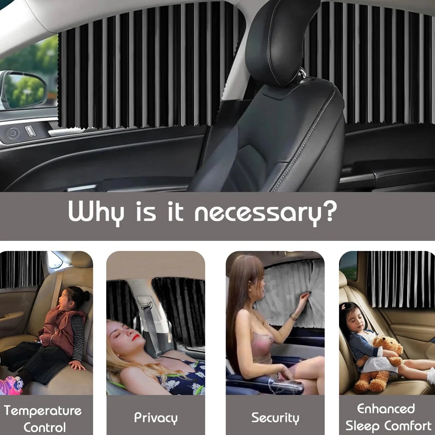 Best car window privacy curtains – 4 pc - sun shades | 2025 | fast shipping