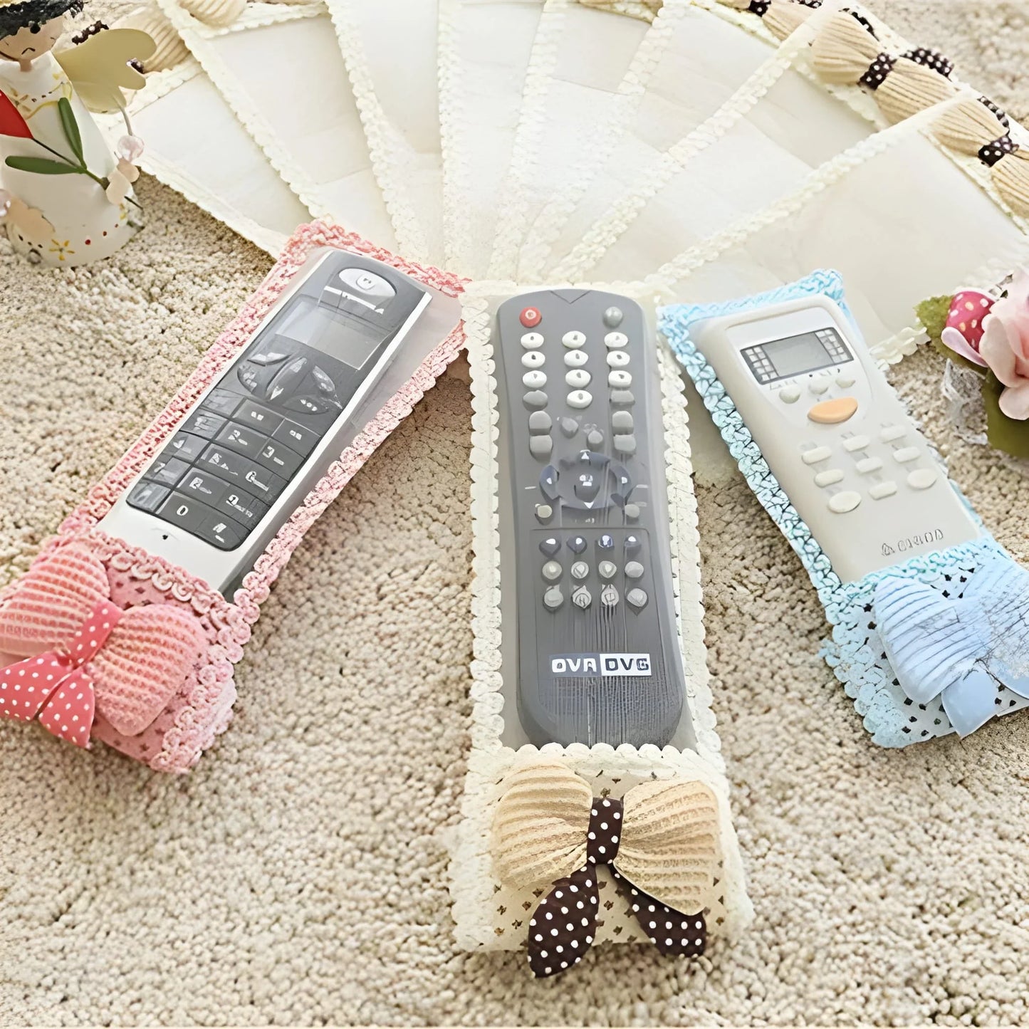 Cartoon Cloth Lace Remote Control Cover - Health & Personal Care