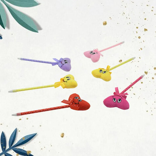 Best cartoon heart facy pen (12 pcs) - ballpoint pens | 2025 | fast shipping