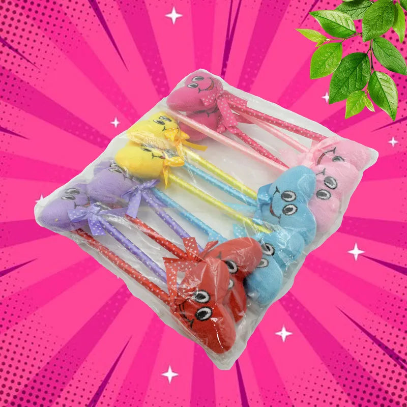 Best cartoon heart facy pen (12 pcs) - ballpoint pens | 2025 | fast shipping