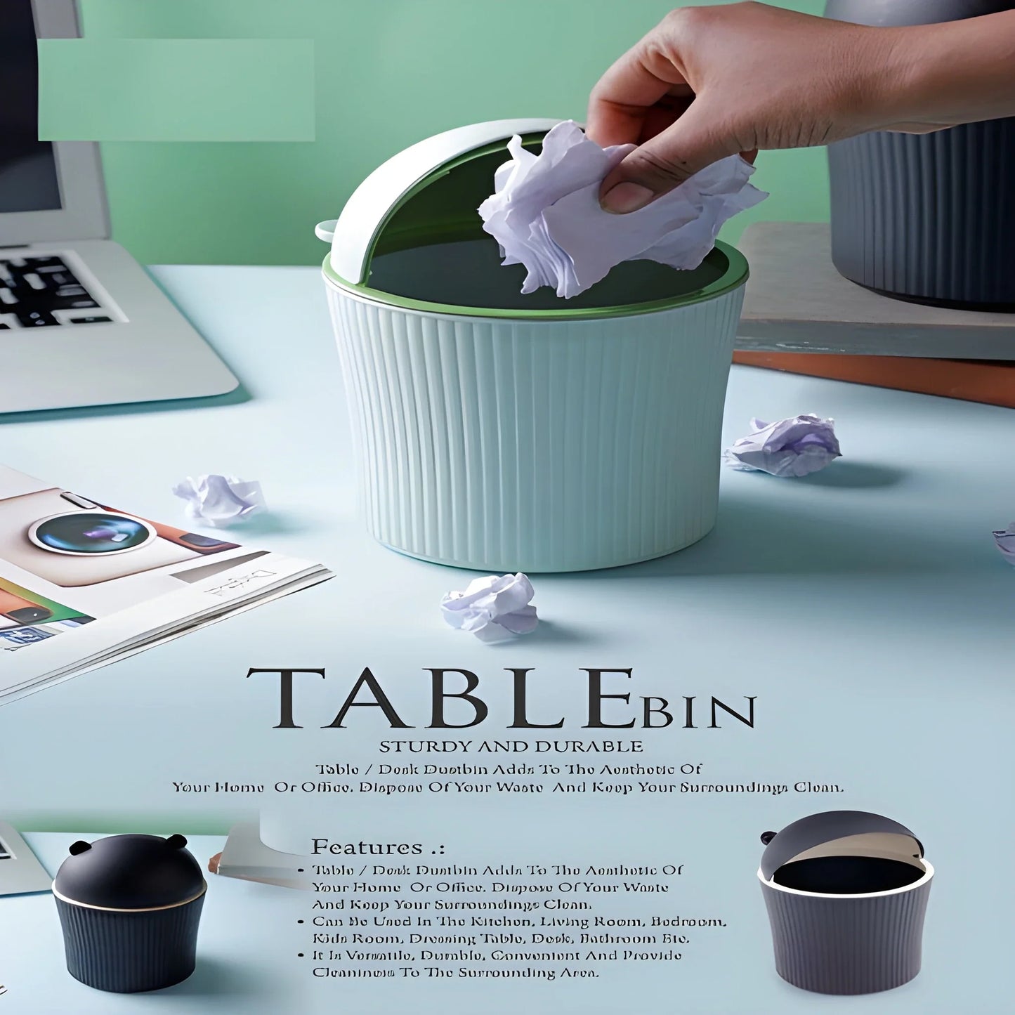 Best chic swing-lid bin - desktop organizers | 2025 | fast shipping