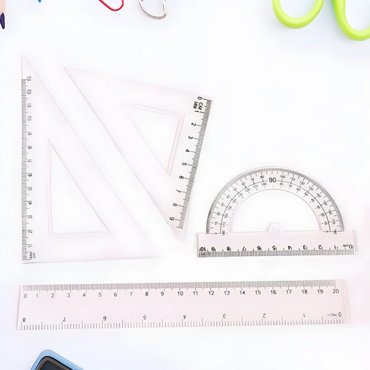 Clear Plastic Geometry Set - Office Products
