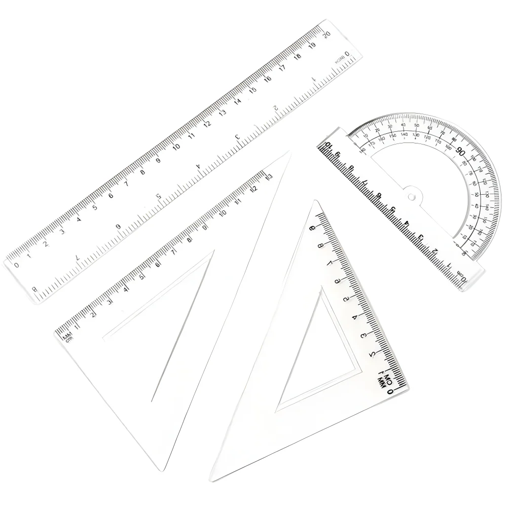 Clear Plastic Geometry Set - Office Products