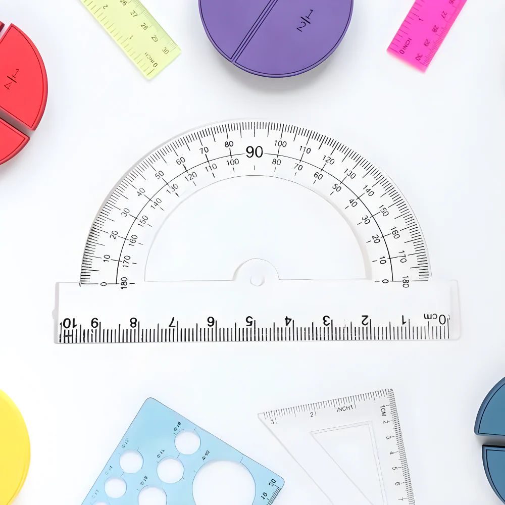 Clear Plastic Geometry Set - Office Products