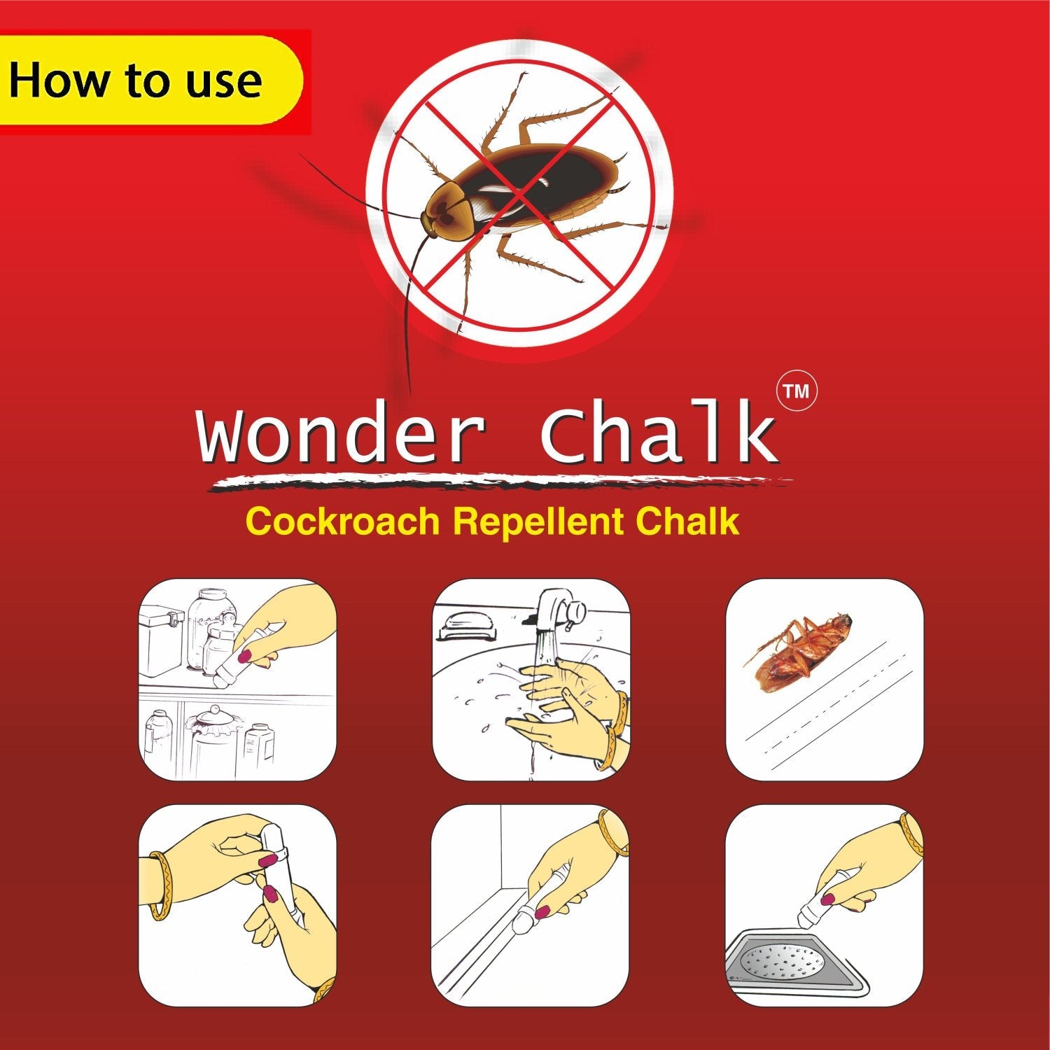 Best cockroach repellent chalk - household insect repellents | 2025 | fast shipping