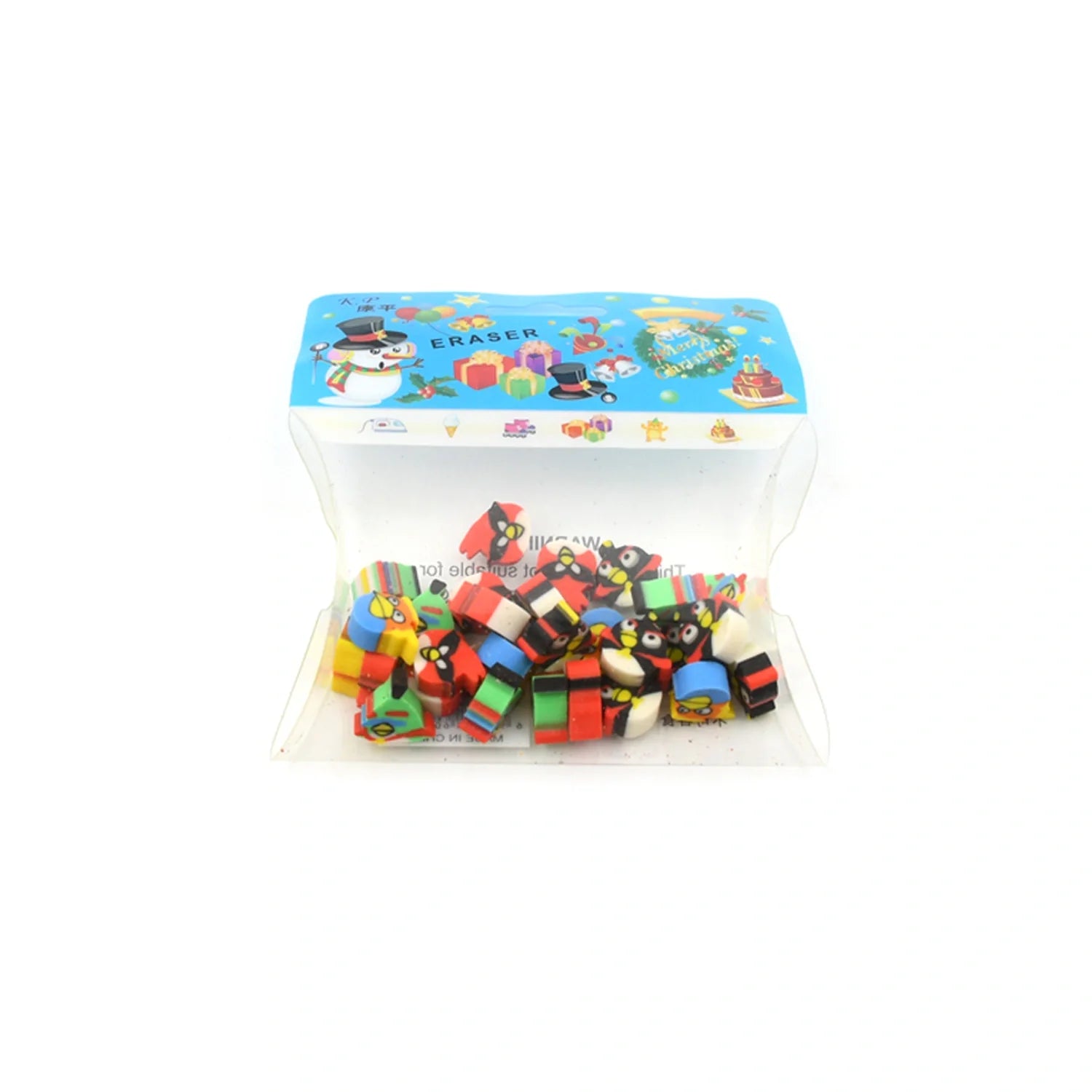 Colorful Fancy Erasers – 28 Pcs - Office