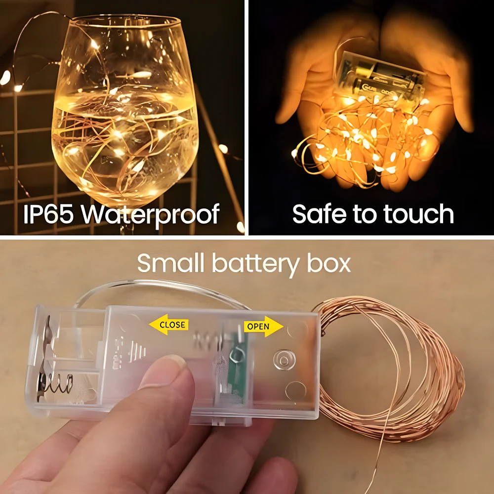 Copper Fairy String Lights - Home Improvement