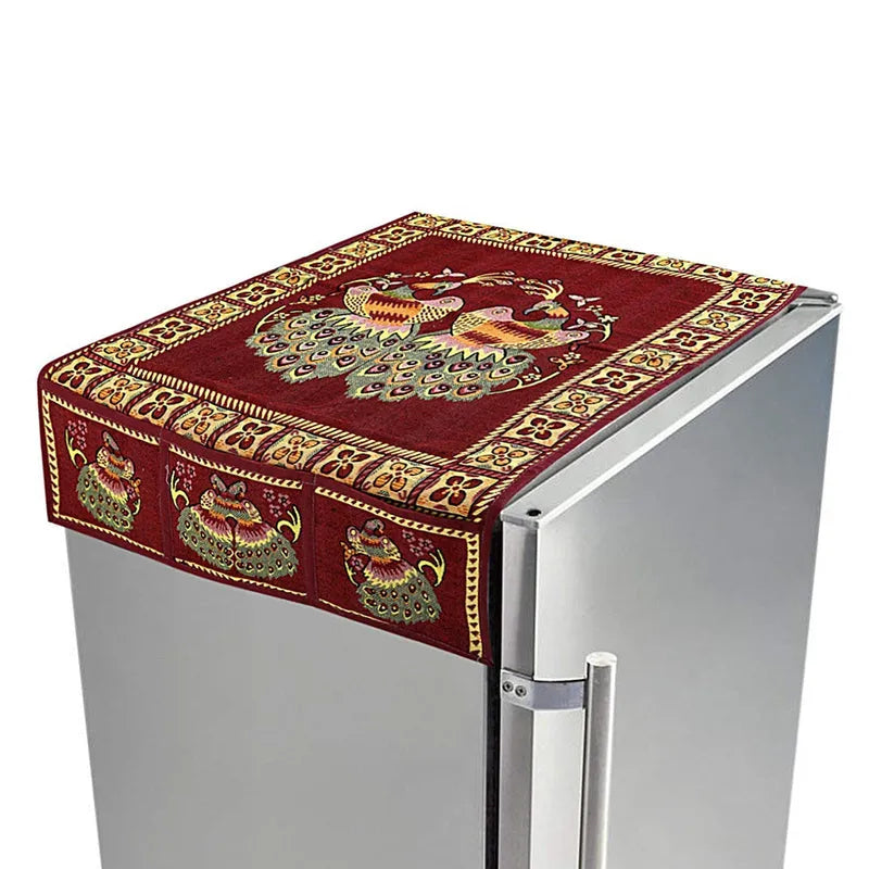 Best cotton fridge top cover (100x60cm) - refrigerator accessories | 2025 | fast shipping