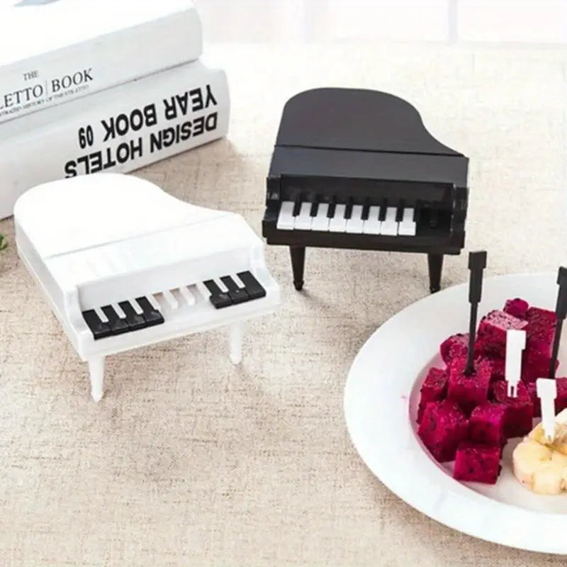 Creative Piano Fruit Forks Set (10pcs) - Home & Kitchen