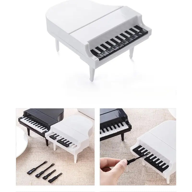 Creative Piano Fruit Forks Set (10pcs) - Home & Kitchen