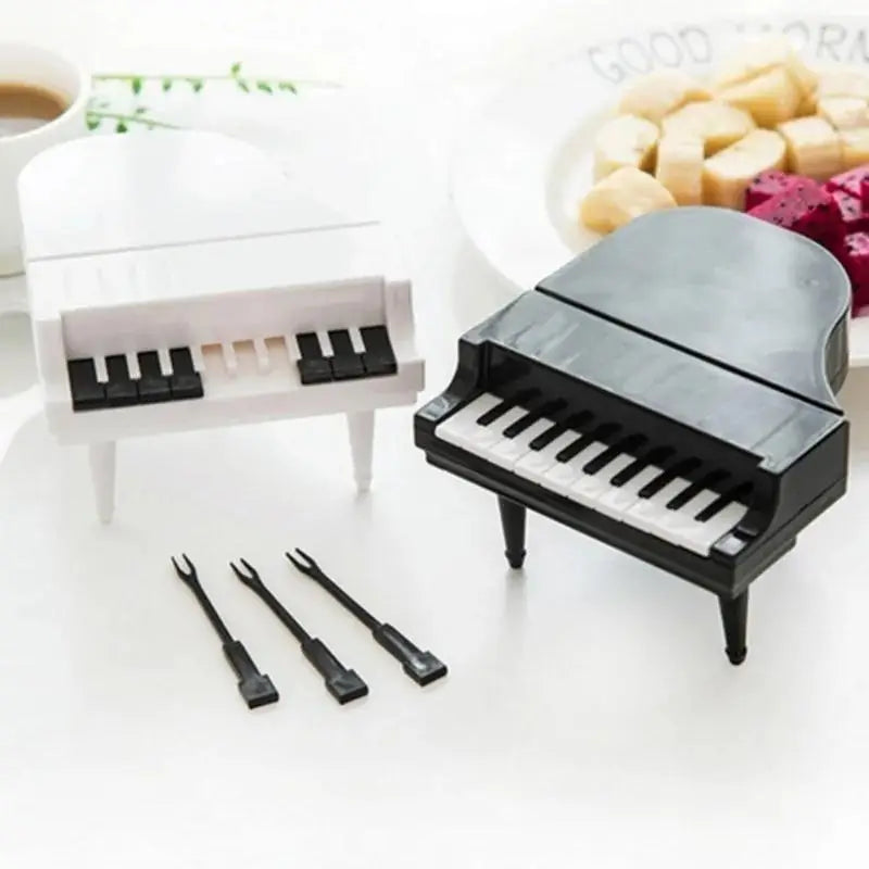 Creative Piano Fruit Forks Set (10pcs) - Home & Kitchen