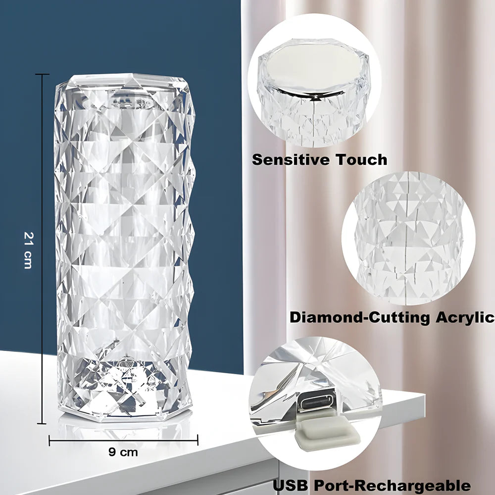 Best crystal rose lamp - night lights & ambient lighting | 2025 | fast shipping