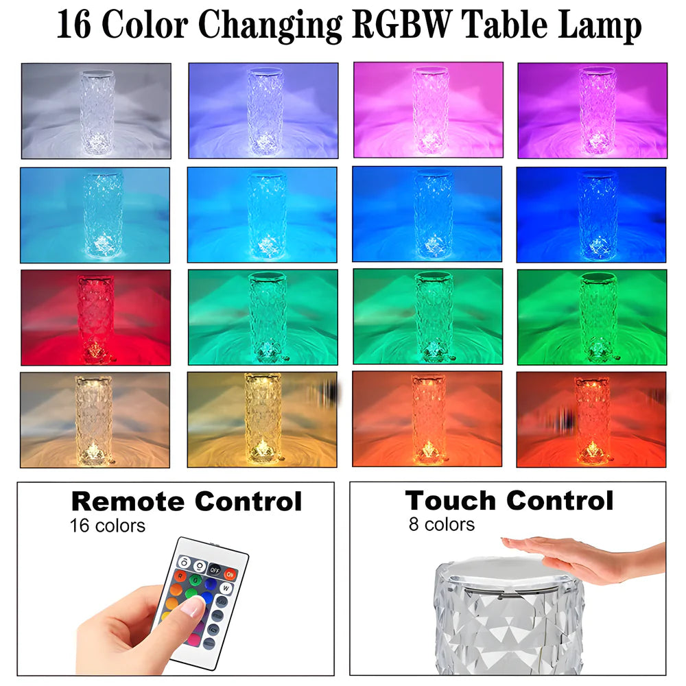 Best crystal rose lamp - night lights & ambient lighting | 2025 | fast shipping