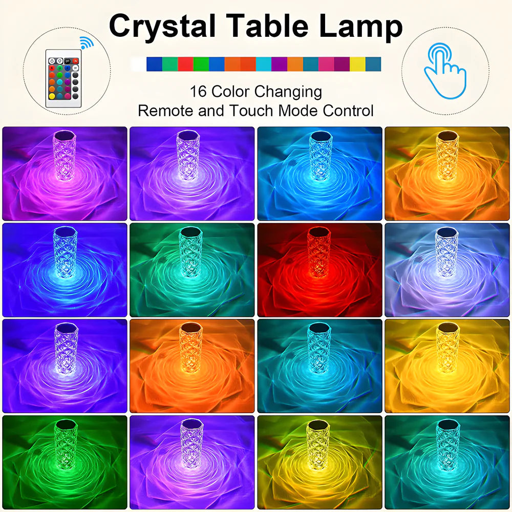Best crystal rose lamp - night lights & ambient lighting | 2025 | fast shipping