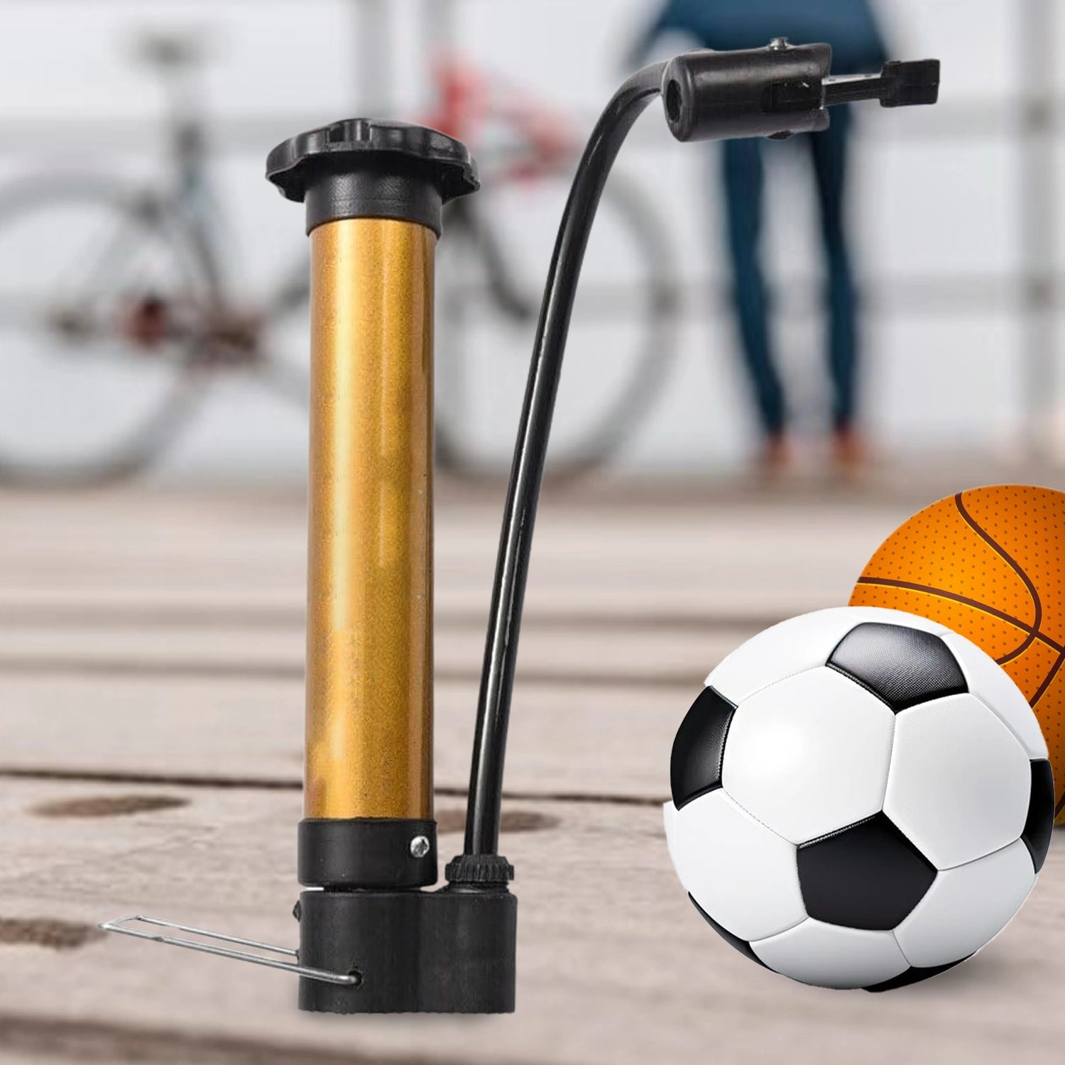 Mini metal ball pump – portable inflator